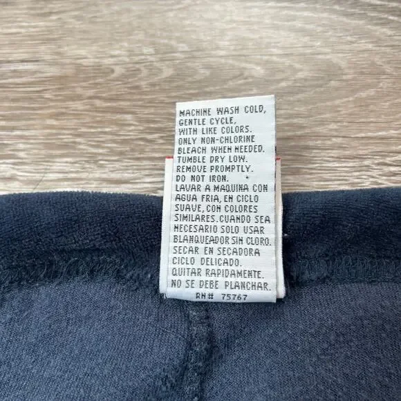 Vintage Y2K NFL For Her Lounge Pants Patriots Logo Velour Navy Blue Size Large - Picture 4 of 6